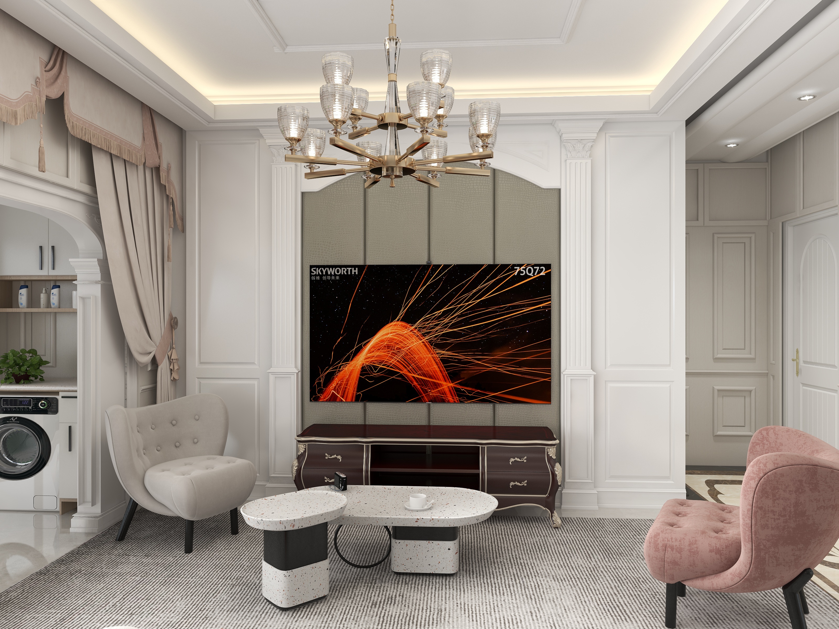 Z-轴设计-125㎡3室装修效果图