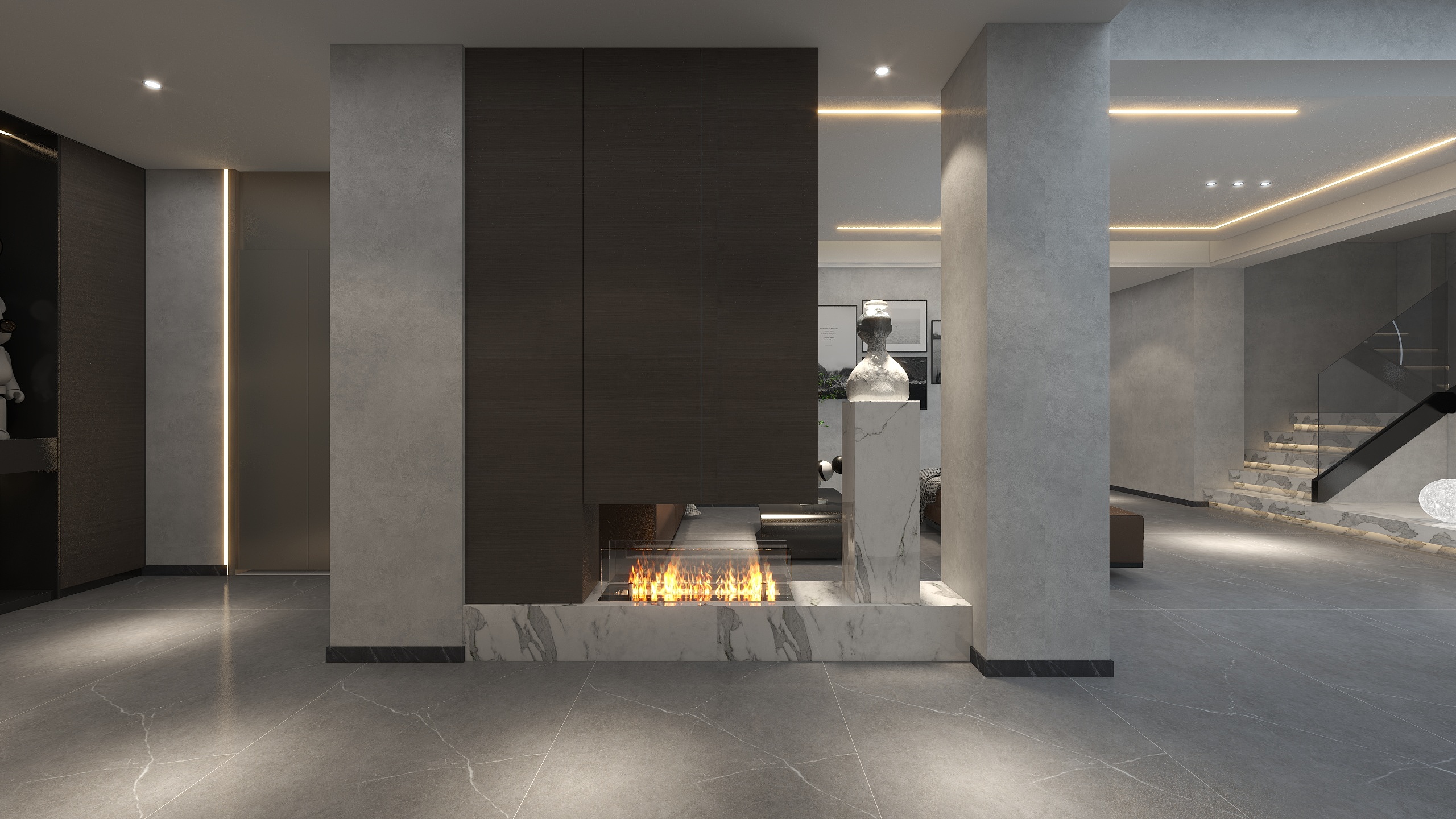 装修设计陈先生-衡州盛世 别墅 现代风格装修效果图