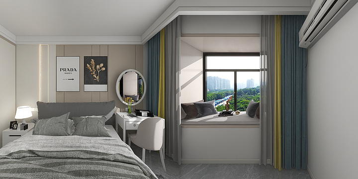 卡卅-龙湾一品95㎡3室-装修设计方案