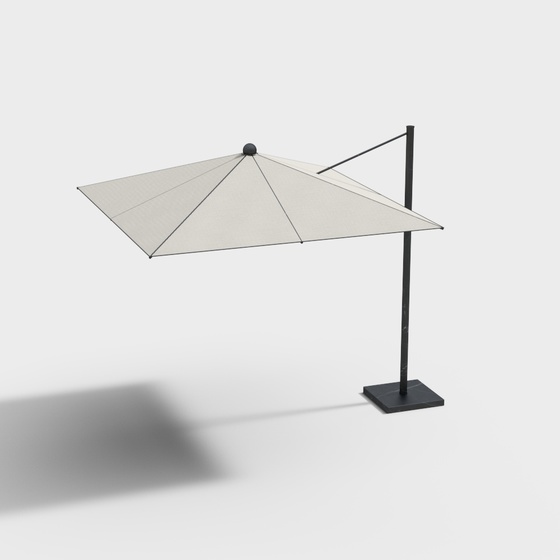 Stylish Outdoor Parasol Model in Gray