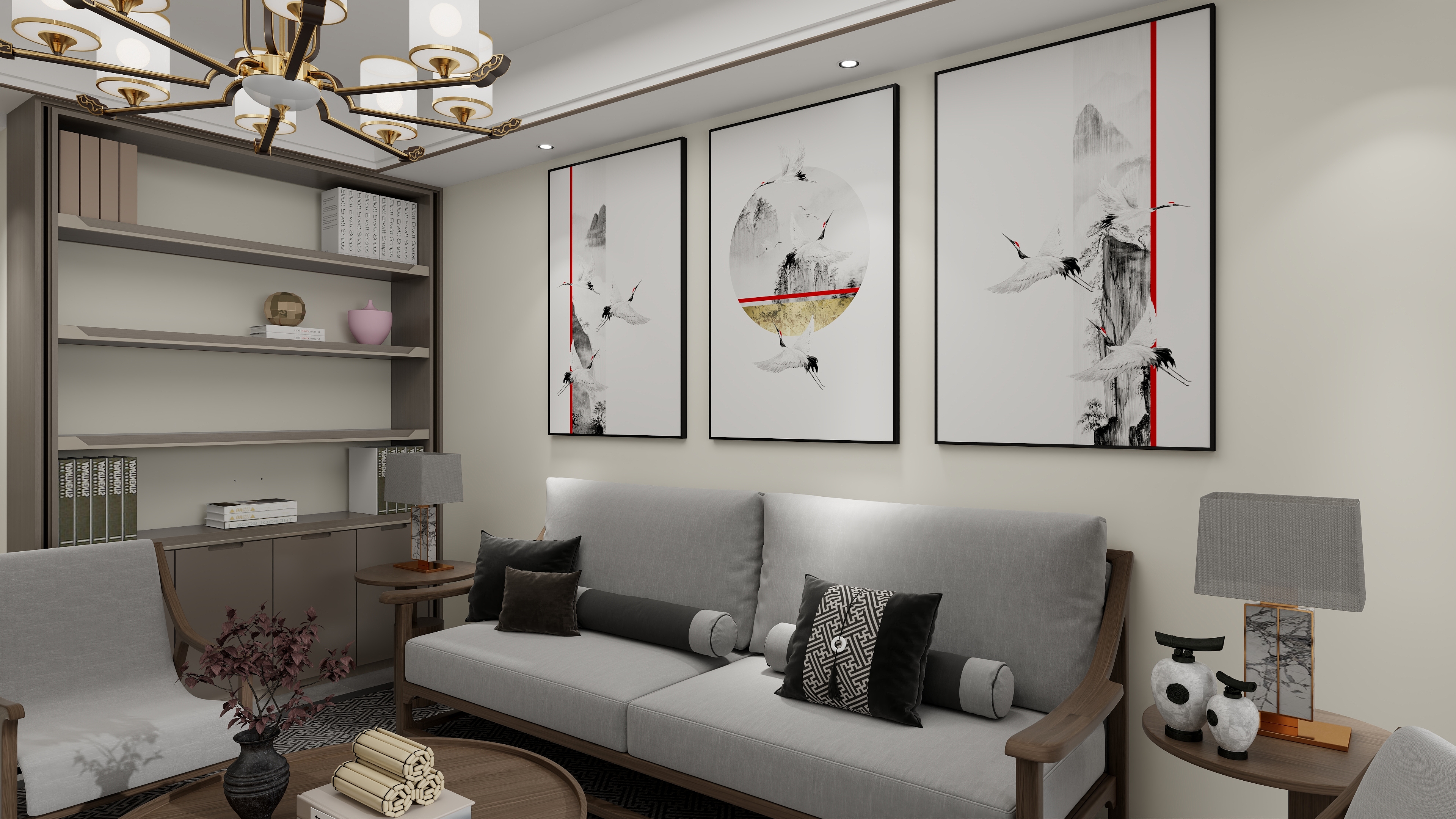 从众建筑装饰有限公司-85㎡2室装修效果图