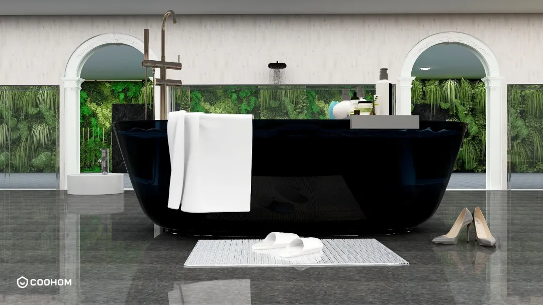 Samrah的装修设计方案:Bathroom luxury interior- a work of rejuvenation 