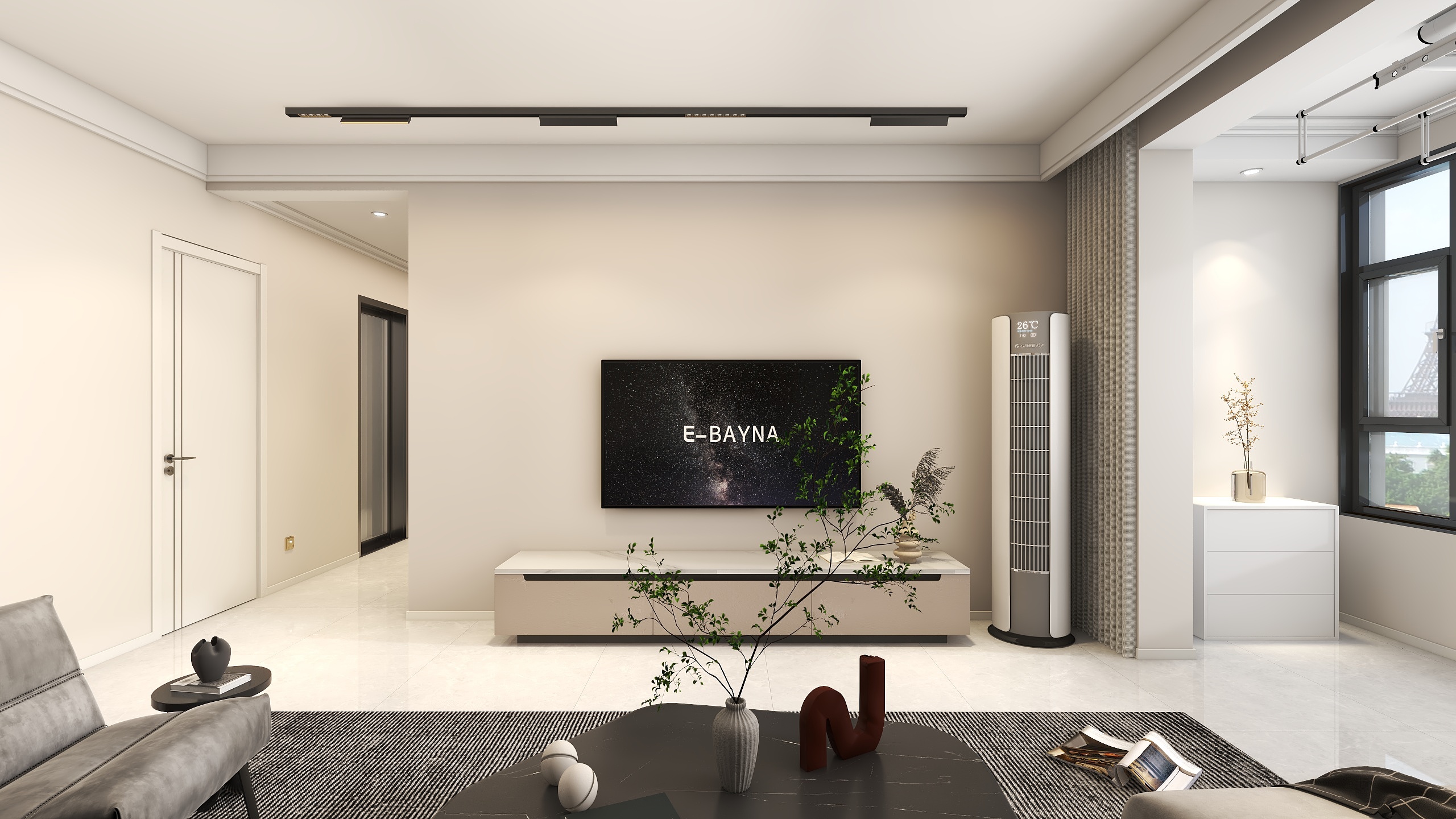 云泥室内设计-公园美地139平现代简约-装修设计方案