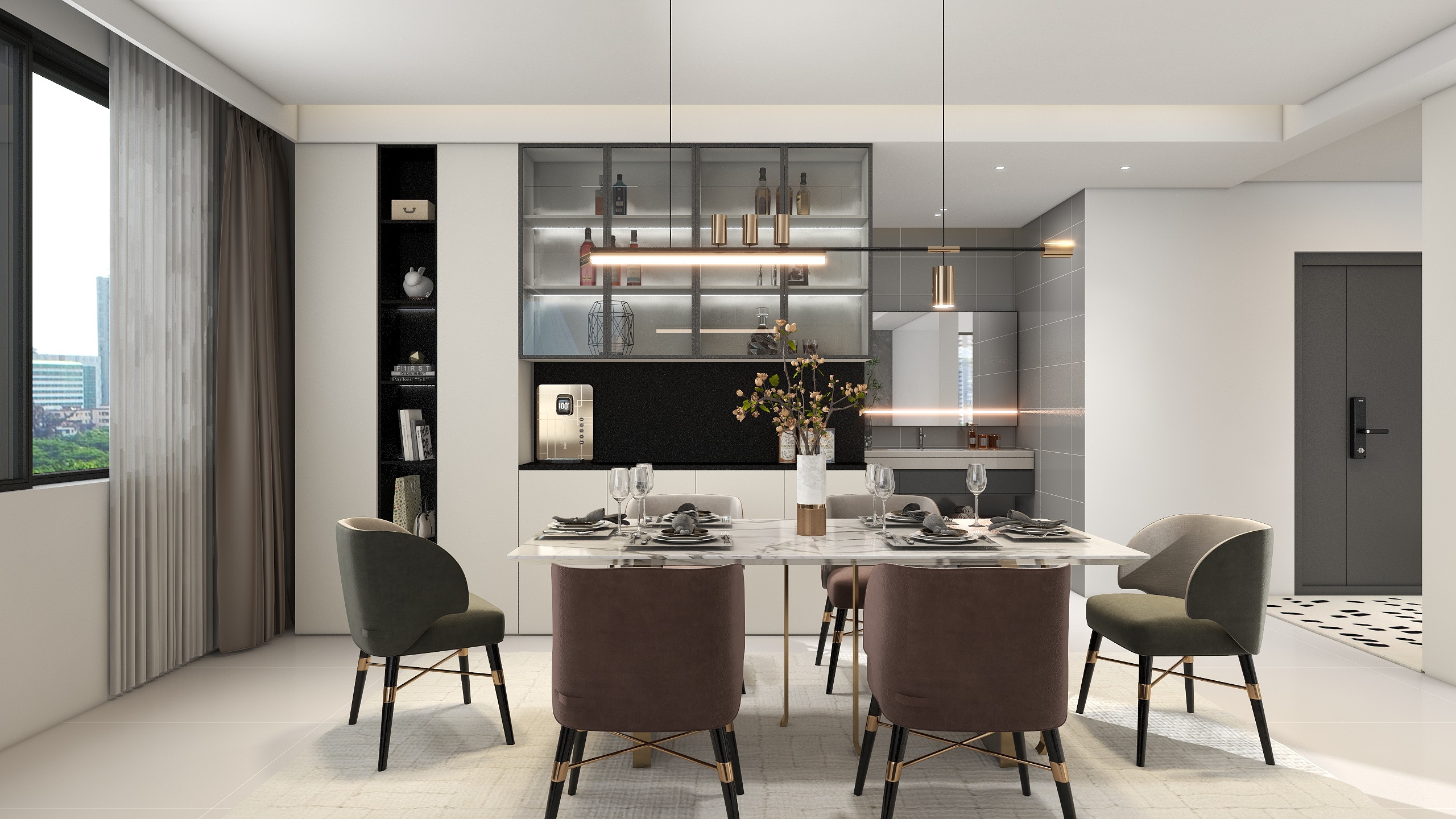 仲照平-2层别墅户型装修效果图