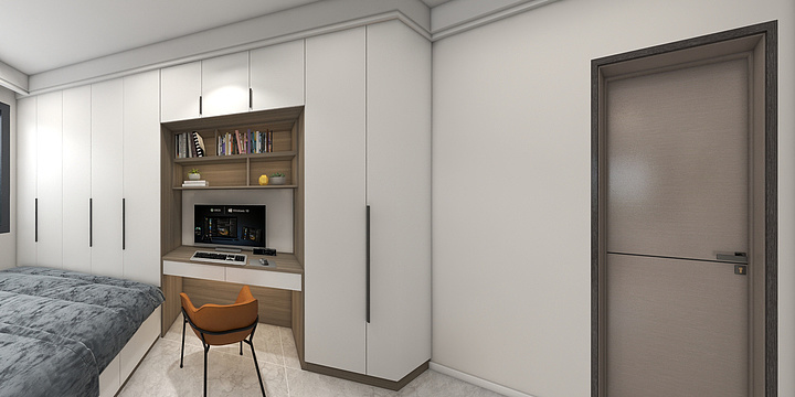 张国辉-欧雅装饰-金色阳光 130㎡-装修设计方案