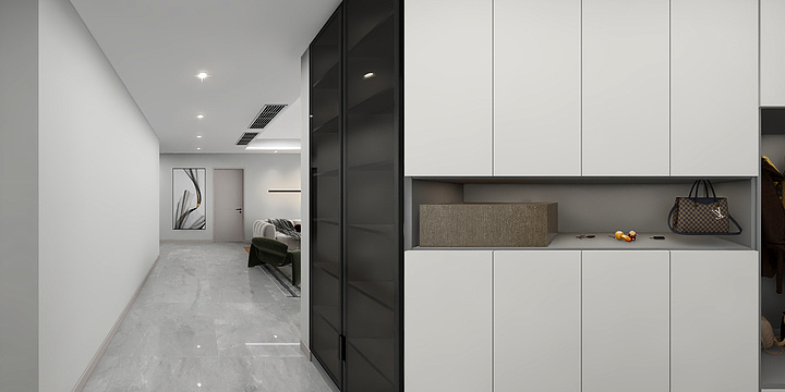 无界设计事务所-路桥129㎡ 现代轻奢风-装修设计方案