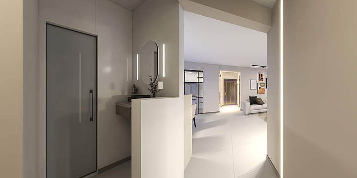 鑫豪设计工作室-蓝光钰龙湾（厕所改）-装修设计方案