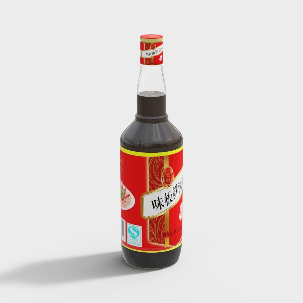 味极鲜酱油3D模型