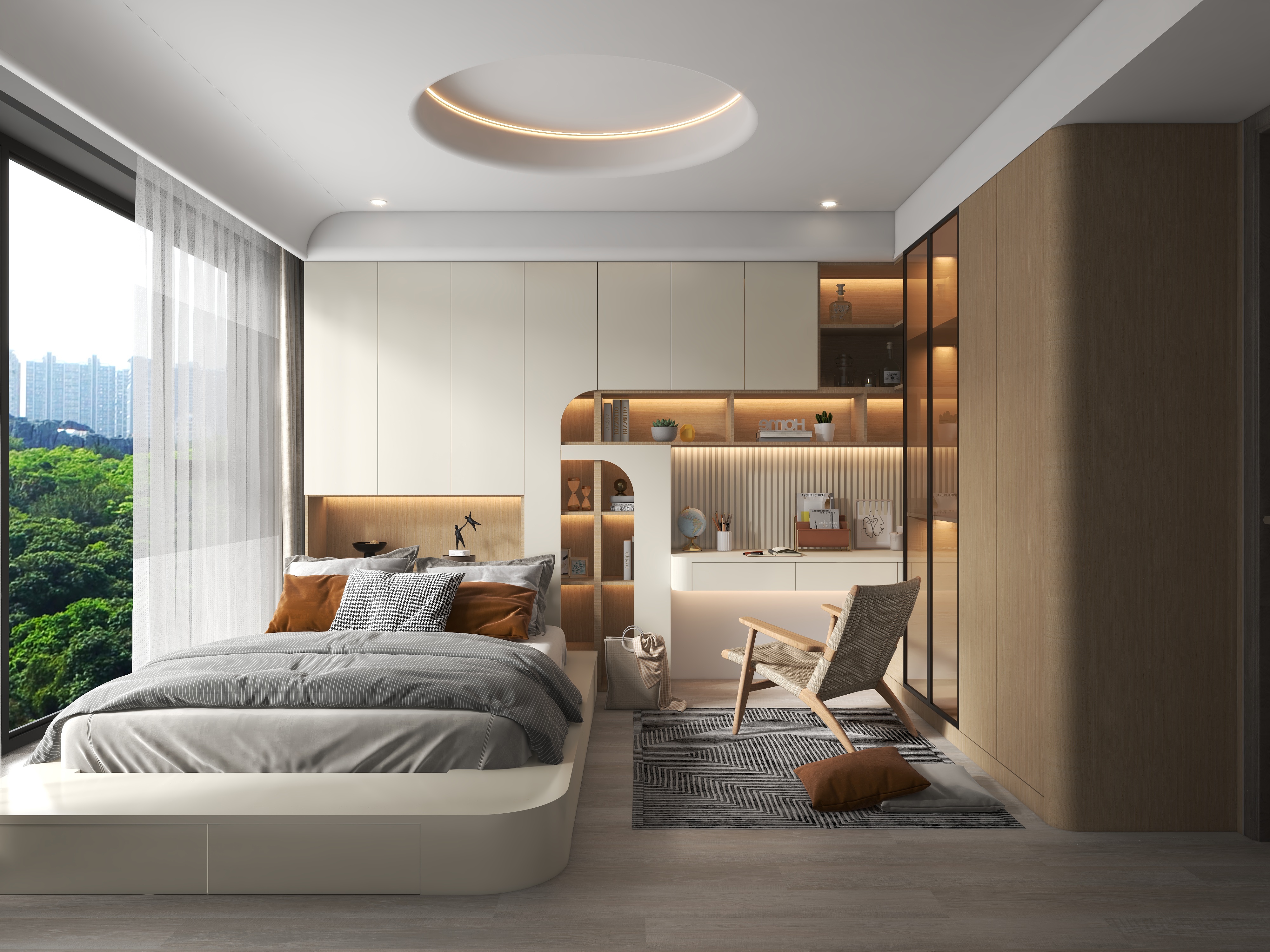 全案整装设计-王工-奶油风榻榻米-装修设计方案