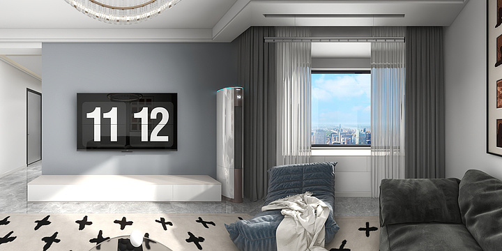 冀川空间-静海区·鸿坤理想城·9-605 自住-装修设计方案