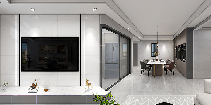 陈伟-骏珑汇景湾现代风格-装修设计方案