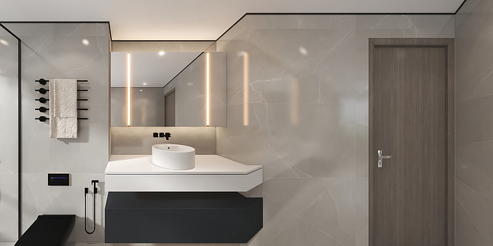 全案整装设计-王工-104现代浅色卫生间-装修设计方案