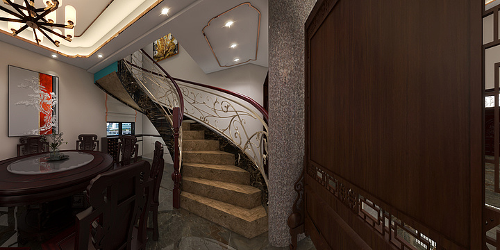 设计师宁宁-端木庆一--自建房复式.-装修设计方案