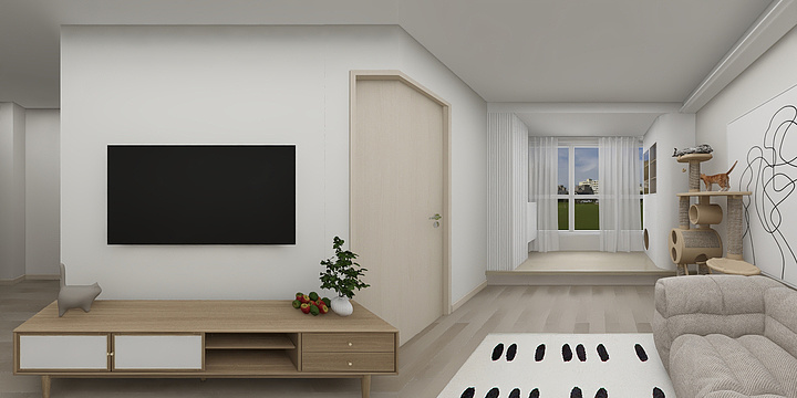 HeaIe设计-奶油原木-装修设计方案