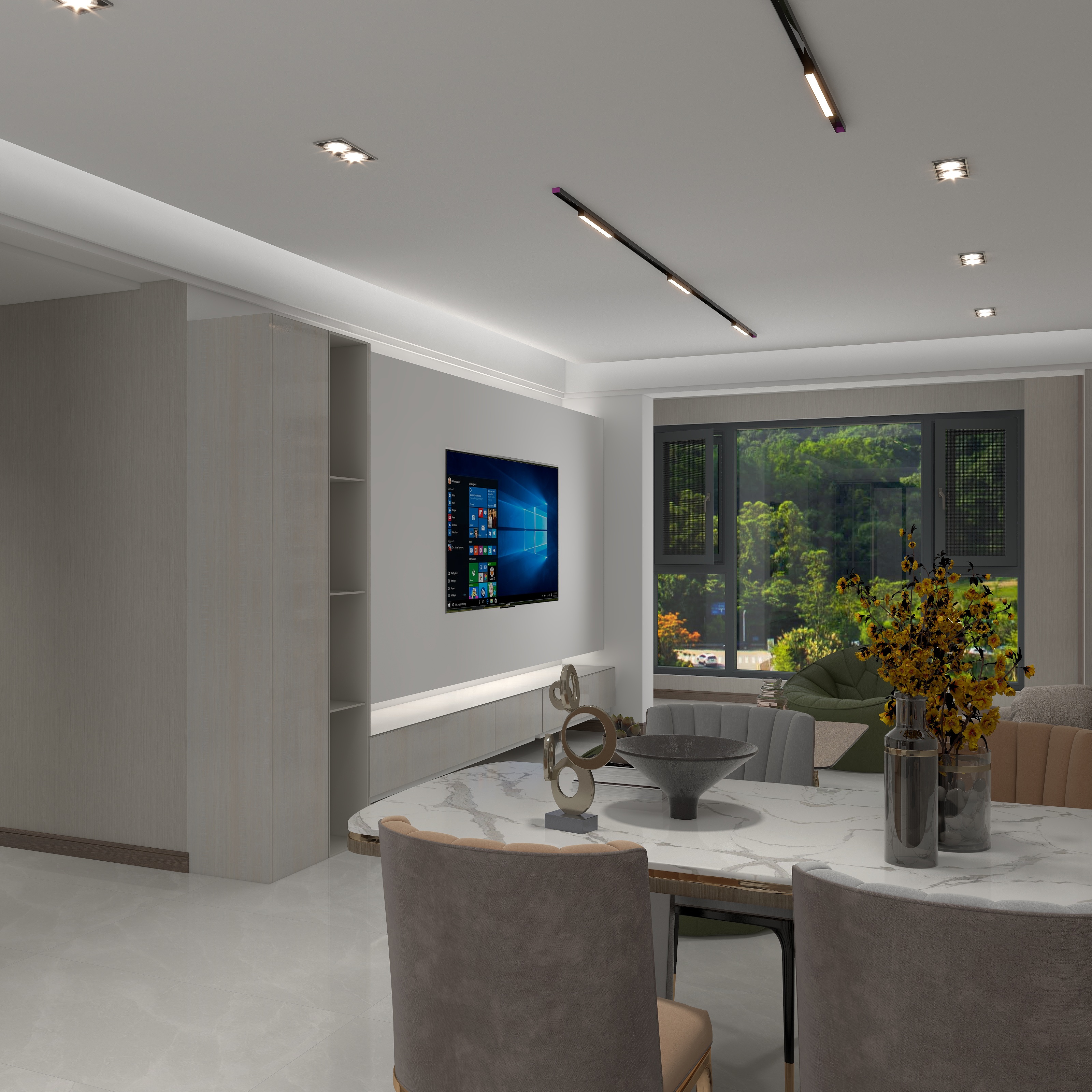 成风工作室-荔园新天地109㎡3室装修效果图