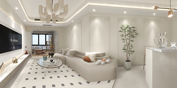 o居心o-奶油-装修设计方案