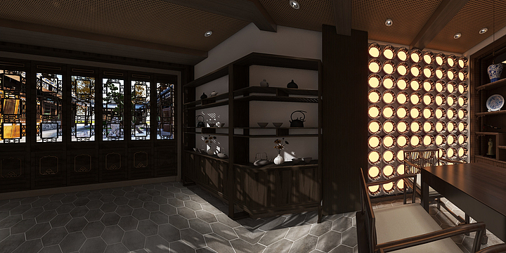 凡雅装饰设计工作室-茶室自己方案-装修设计方案