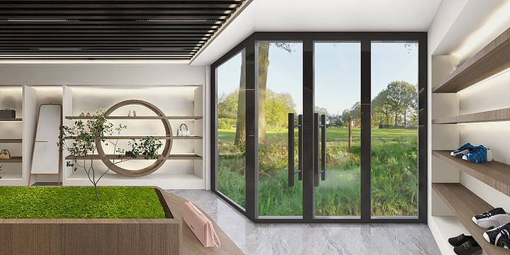 普定觅境空间设计-鞋店-装修设计方案