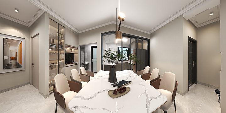 设计师@杨磊-乐康苑欧阳女士雅居效果图-装修设计方案