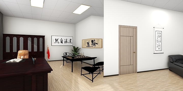 私人记忆-玉水苑办公室及餐厅装修效果图