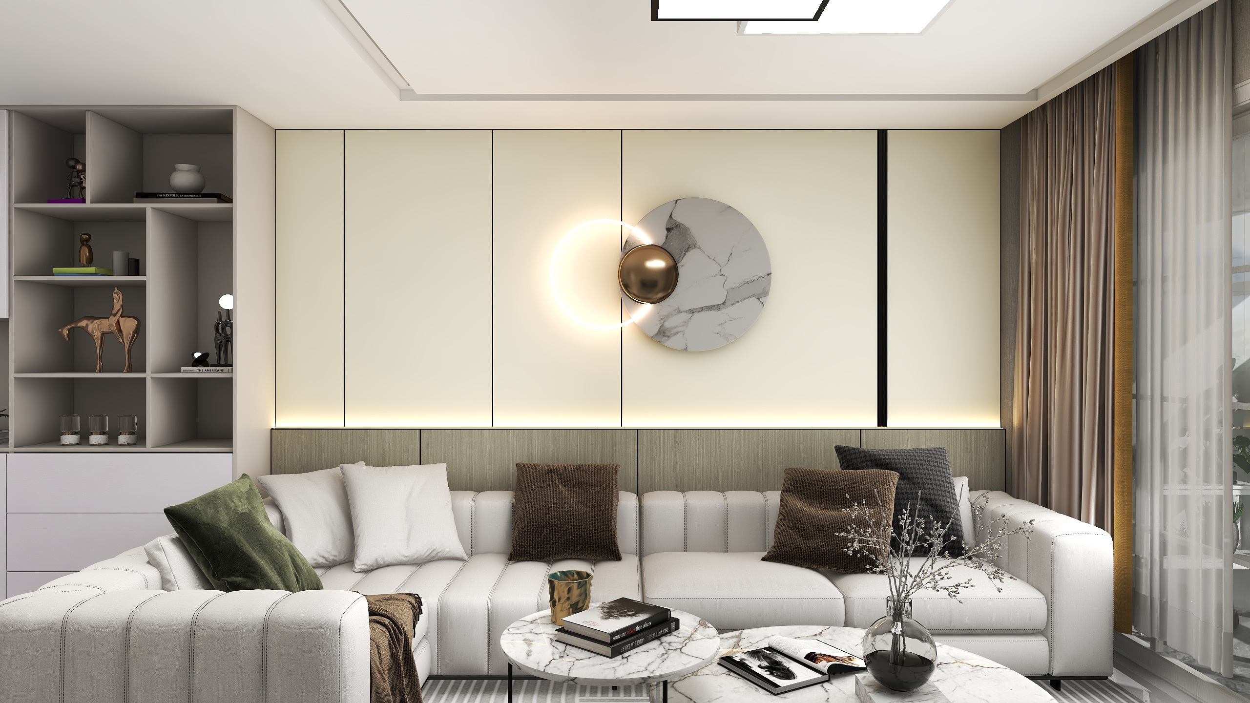 小小白是T-绿地国博城93㎡3室装修效果图