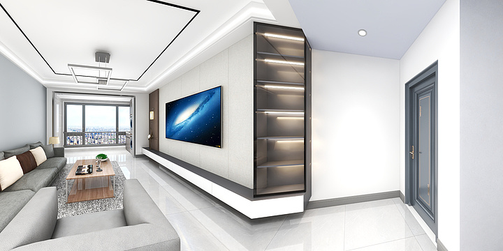 甘肃金陇sXjI-现代简约风-装修设计方案