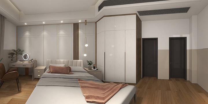 汕头城南店-南安楼自建效果图-装修设计方案