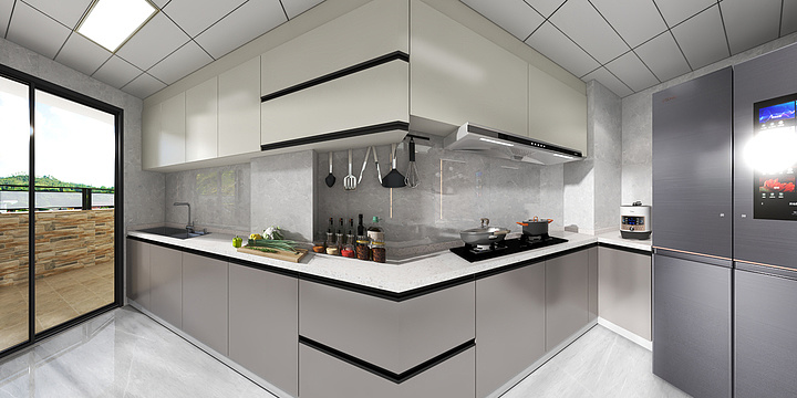 金哲全案設計-公园城邦—张府全景效果-装修设计方案