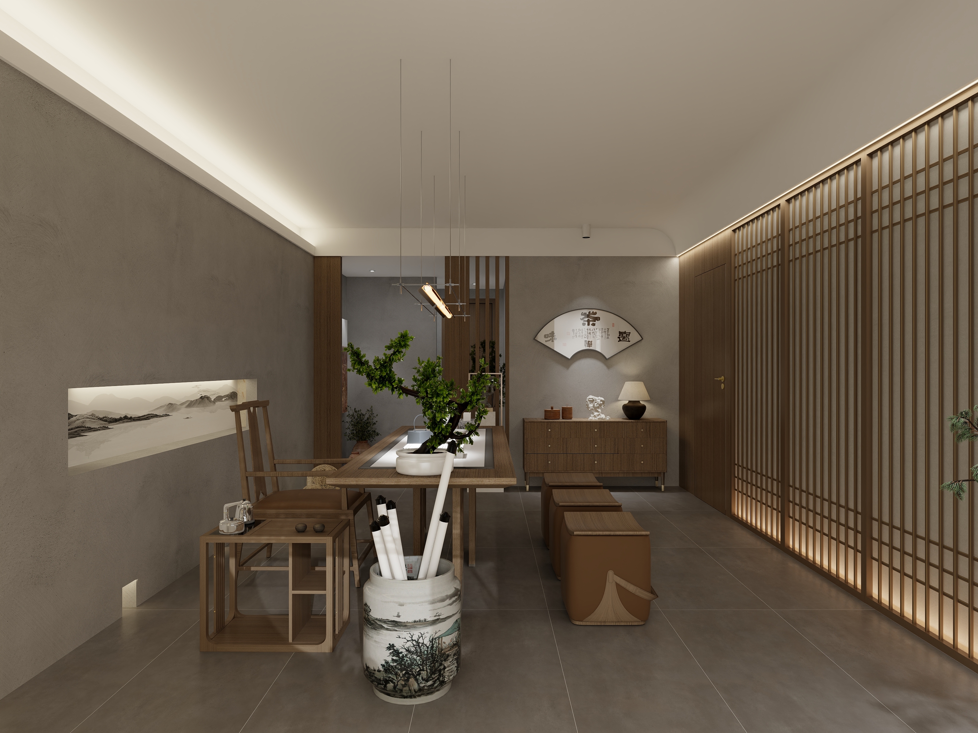 周士博-世融嘉寓17楼茶牌会所-装修设计方案