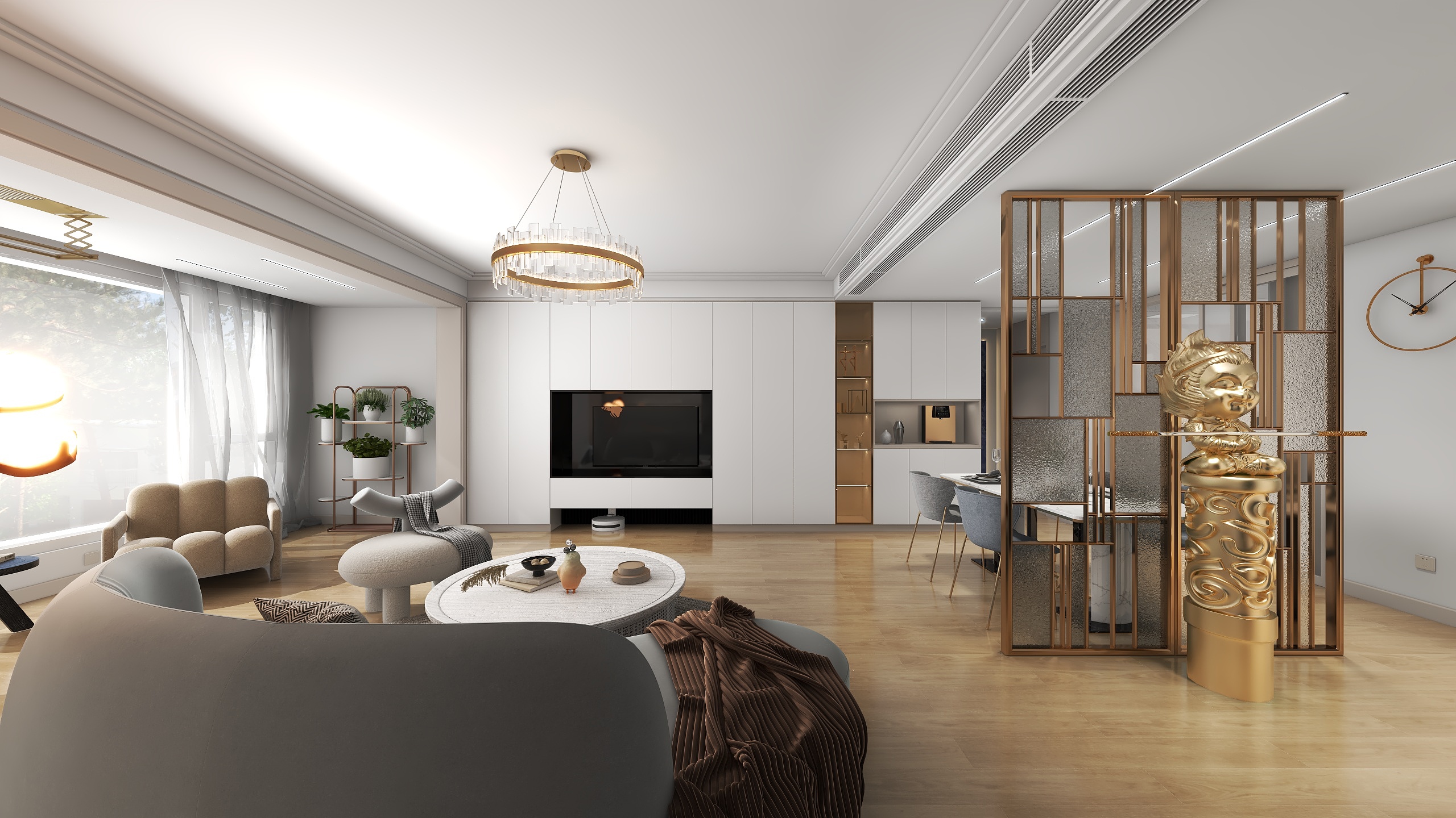 锦李空间设计-李超-凤台世家二期144m²-装修设计方案