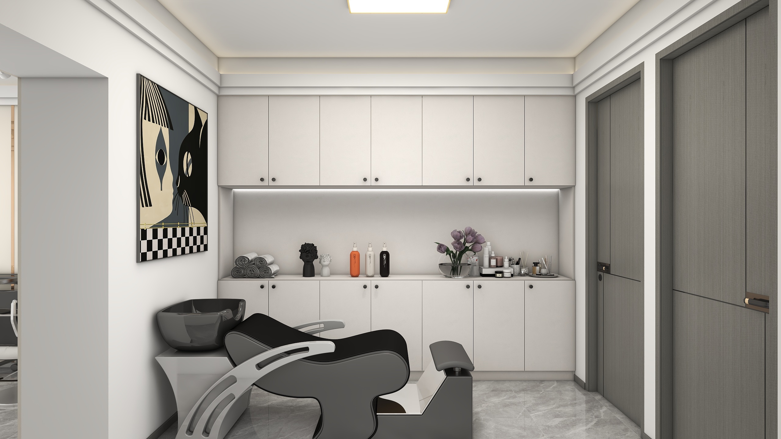 王浩宇乖-美丽丝语发廊43㎡-装修设计方案