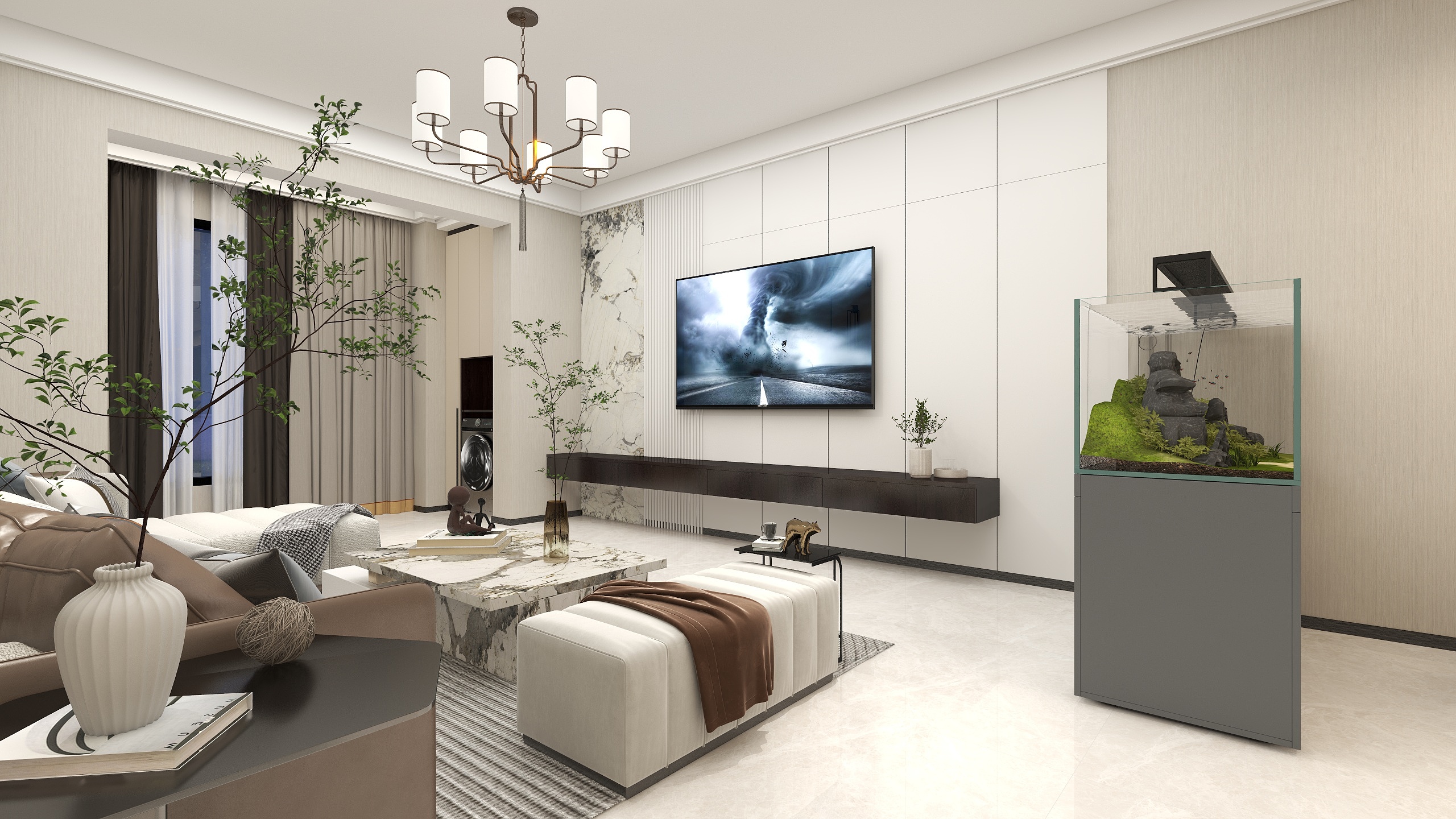 小鹿设计-万达茂110装修效果图