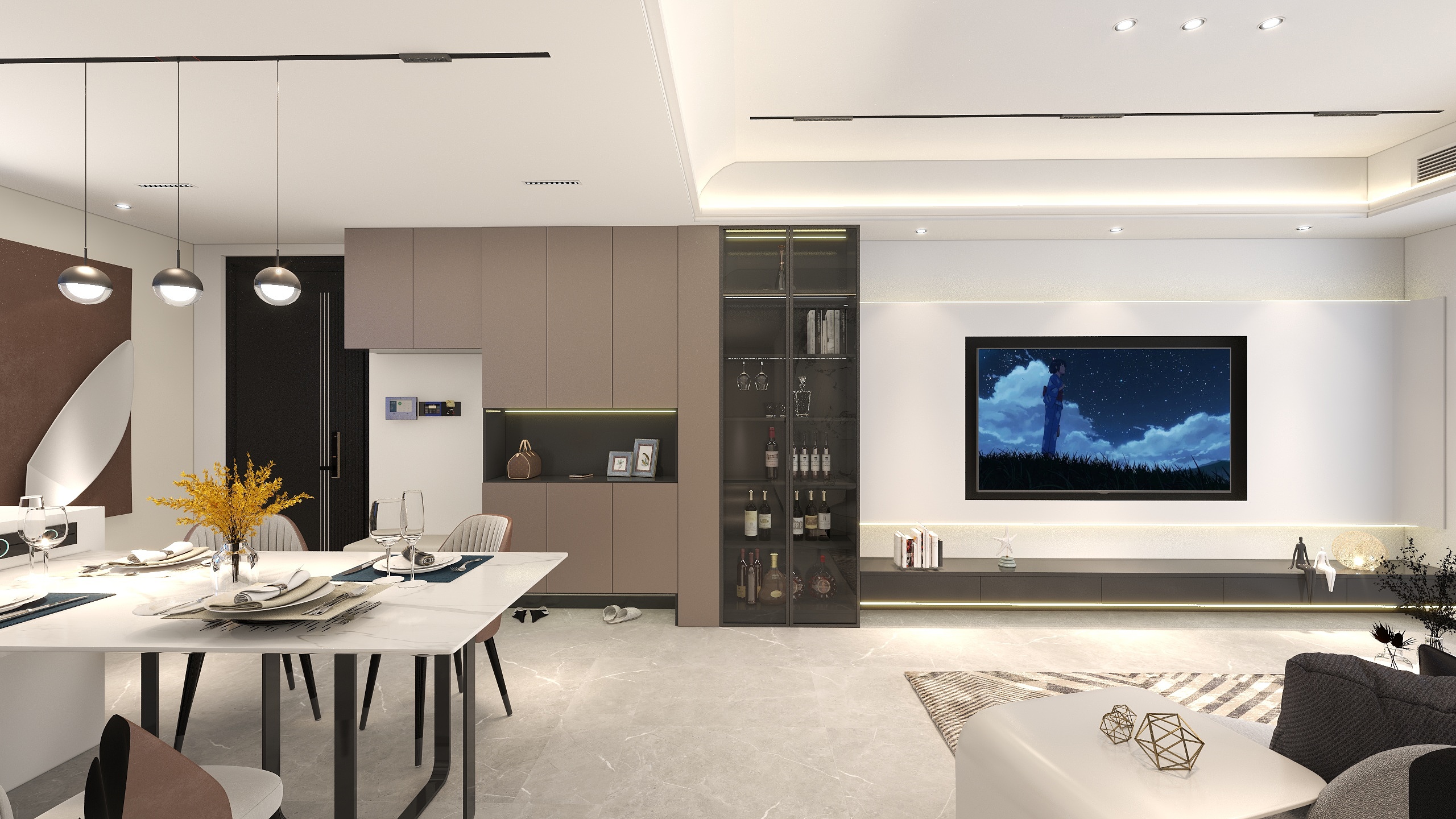 金地室内装饰-108平3房翡翠壹号-装修设计方案