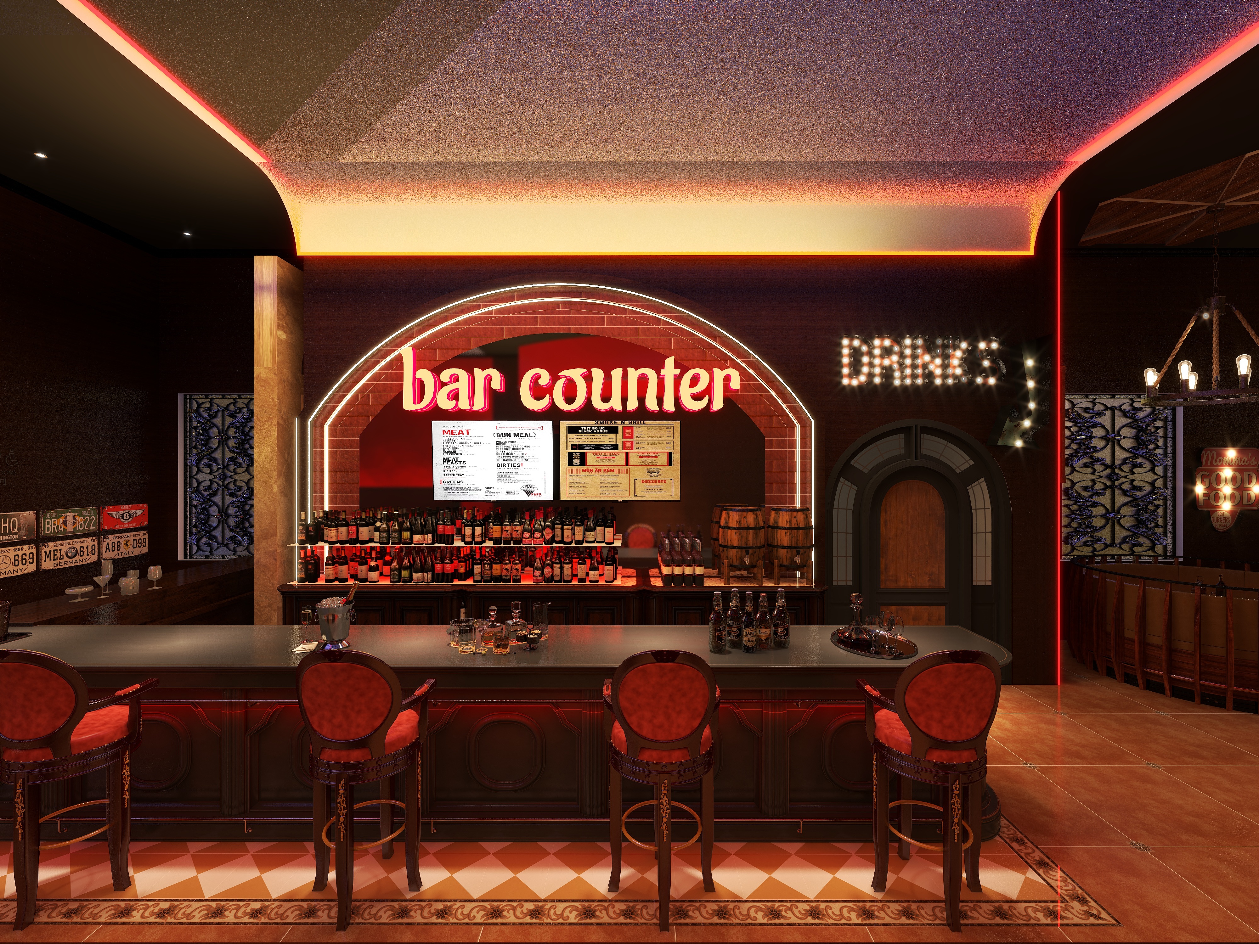 熊宇欣-音乐清吧-平面图-装修设计方案