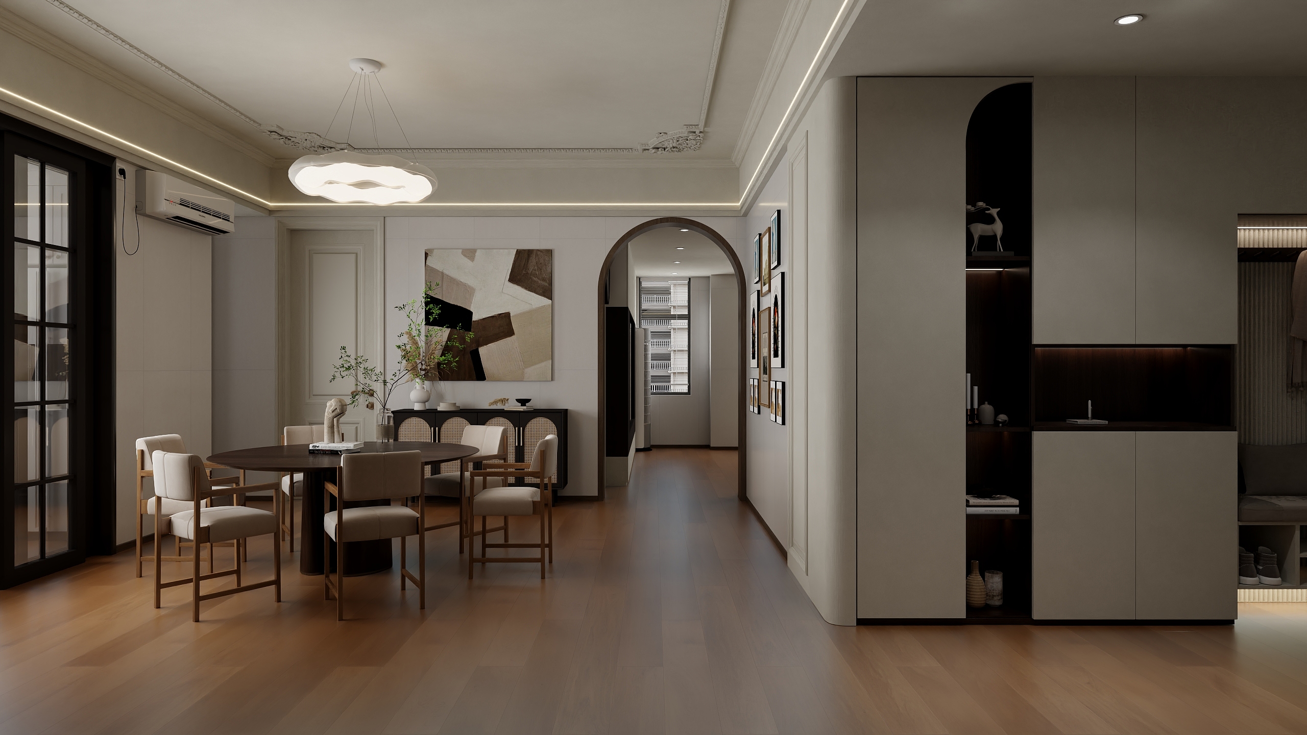 张煜强煜境设计-混搭234㎡4室装修效果图