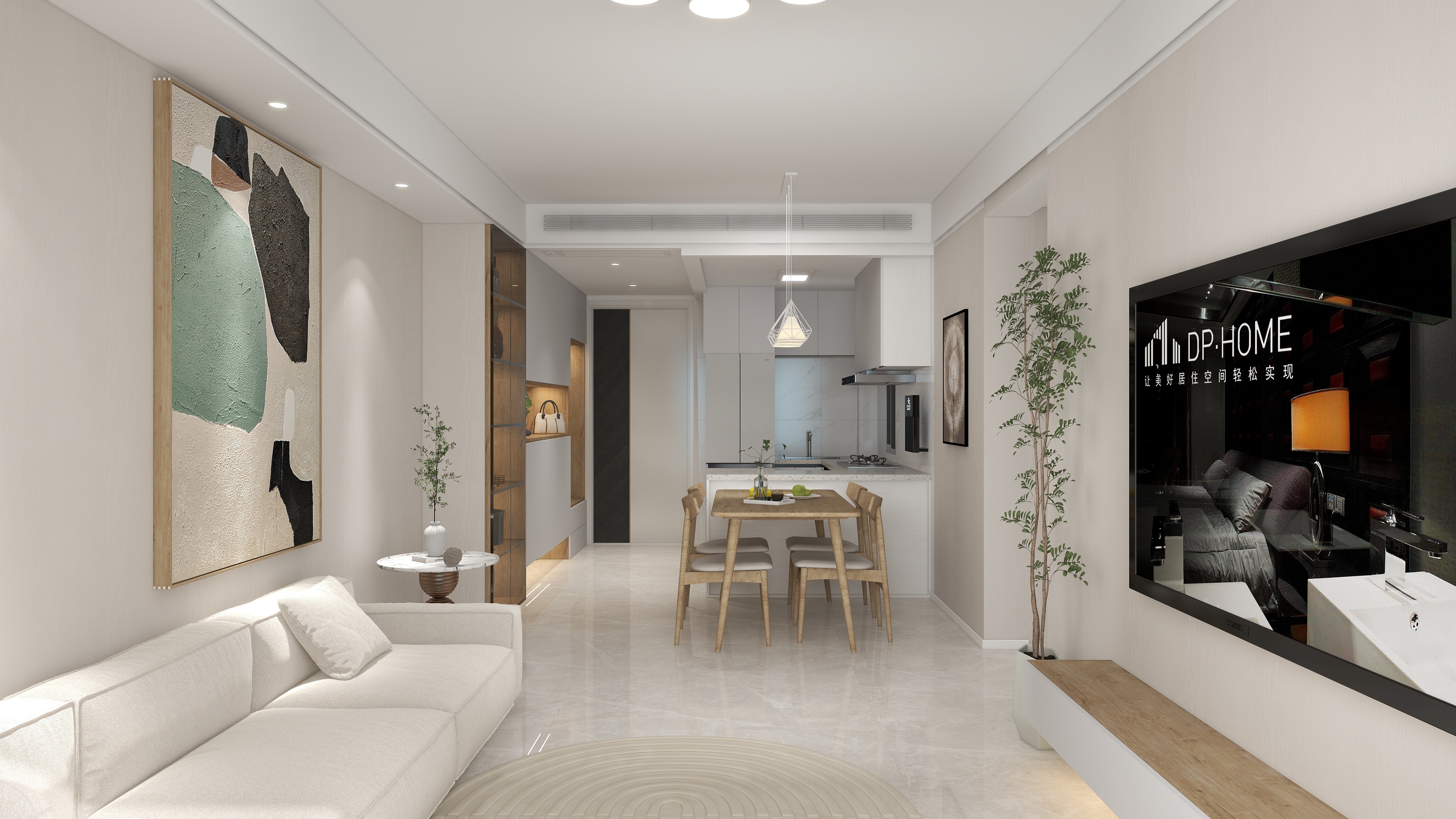 你快乐 所以我快乐-弘阳天玺尚院93平原木风装修效果图