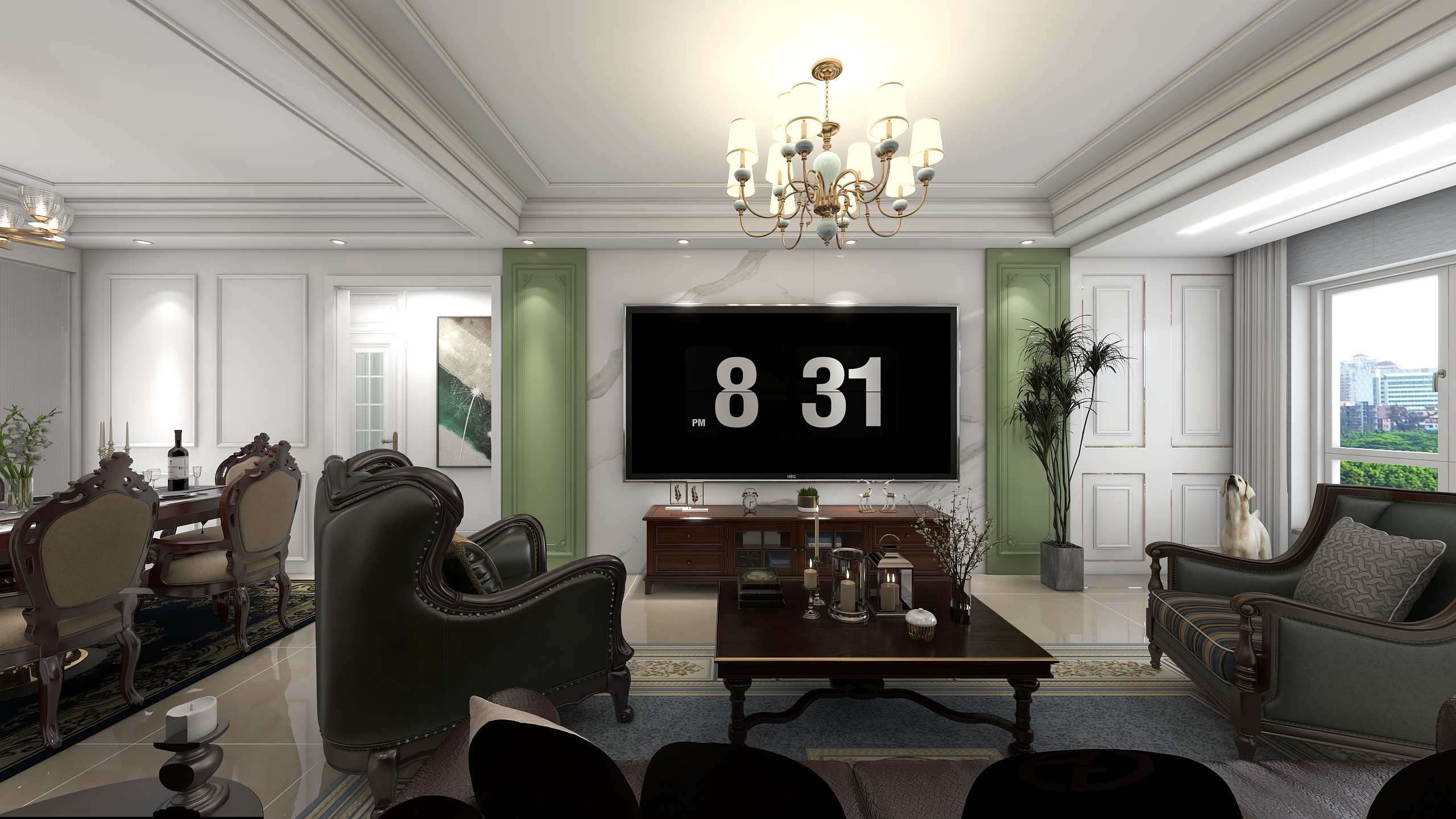 致韵设计-正德华府美式轻奢-装修设计方案