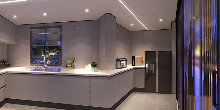 奥普浴霸鉴湖路942号-隐庐4.102厨房-装修设计方案