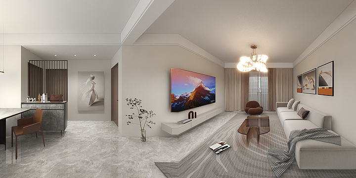 博山鑫家装饰-学府华庭3-1-901-装修设计方案