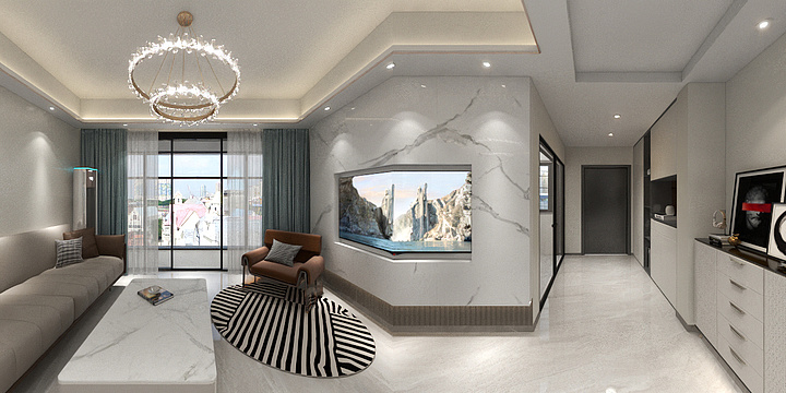 贝小猪-合生御山花园105㎡3室-装修设计方案