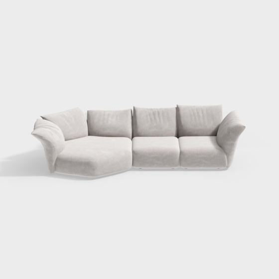 petal sofa small corner off-white