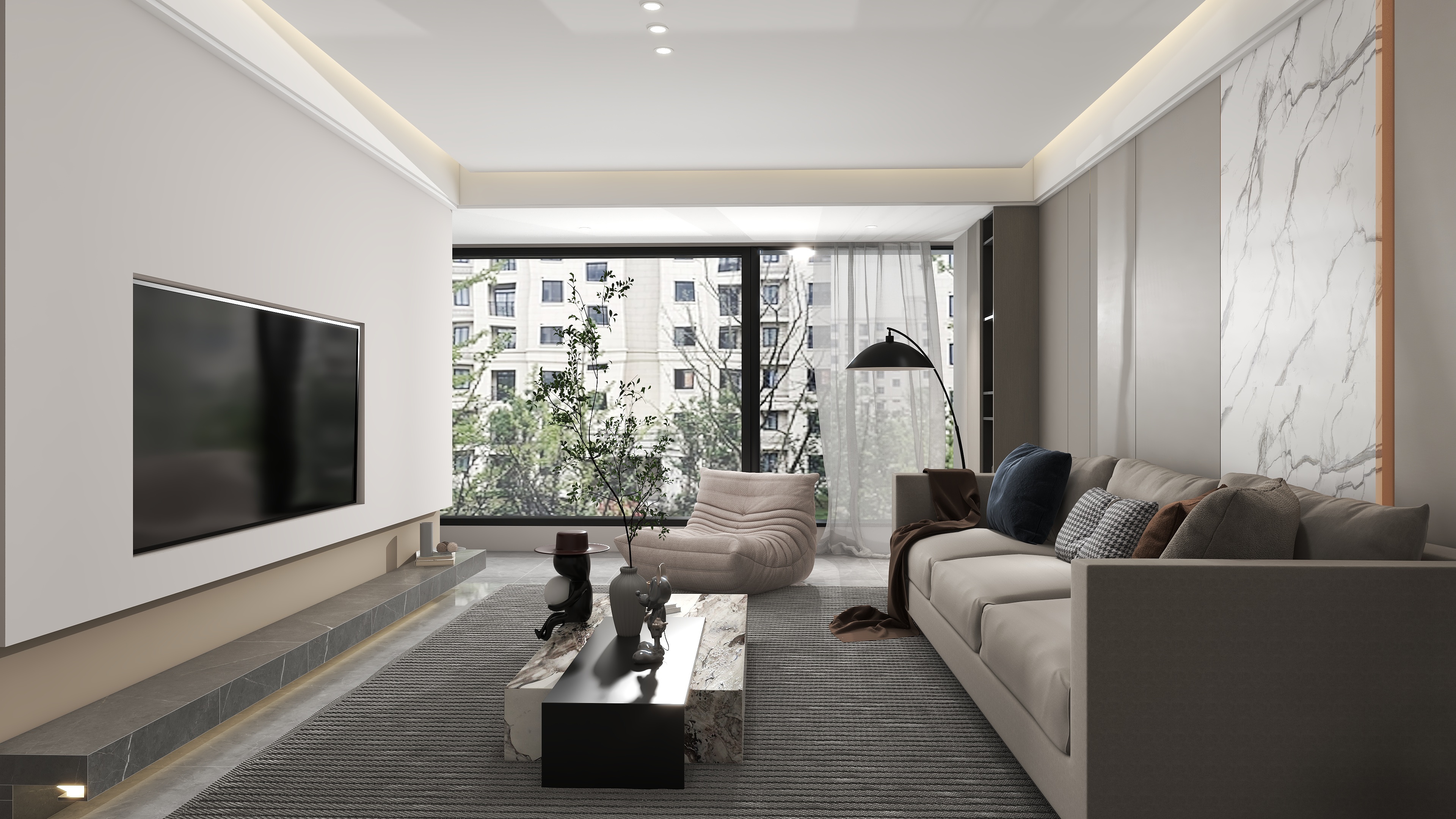 海盐百得胜全屋定制-海盐香湖印125㎡4室-装修设计方案