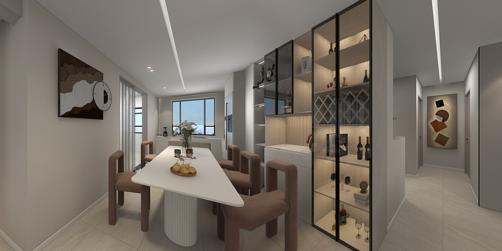 Z安静设计-康美水郡极简-装修设计方案