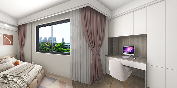 孙工全案设计-江城苑50号402室效果图-装修设计方案
