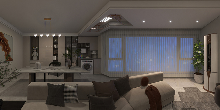 一米阳光装饰工程-民生语竹苑5-1-302-装修设计方案