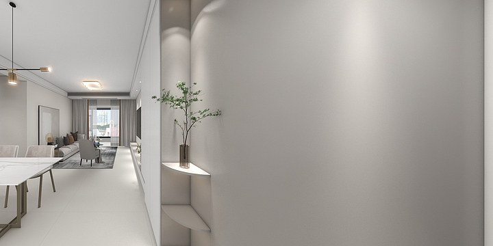 北樑居装饰-雍景湾105李女士-装修设计方案