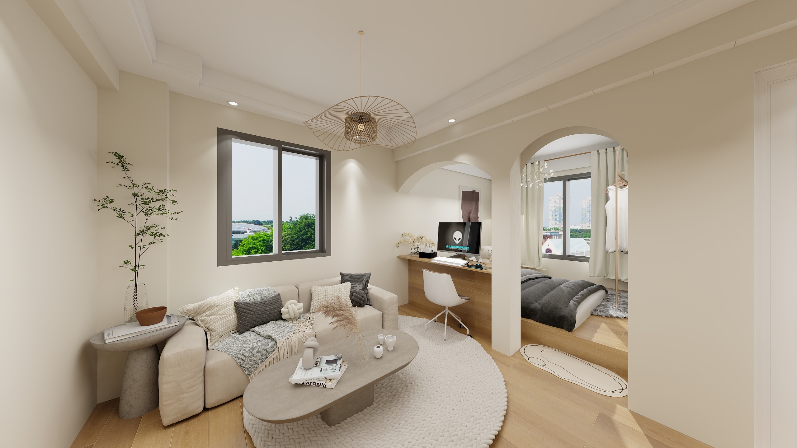 白邑.-皇台北区-9号楼47㎡装修效果图