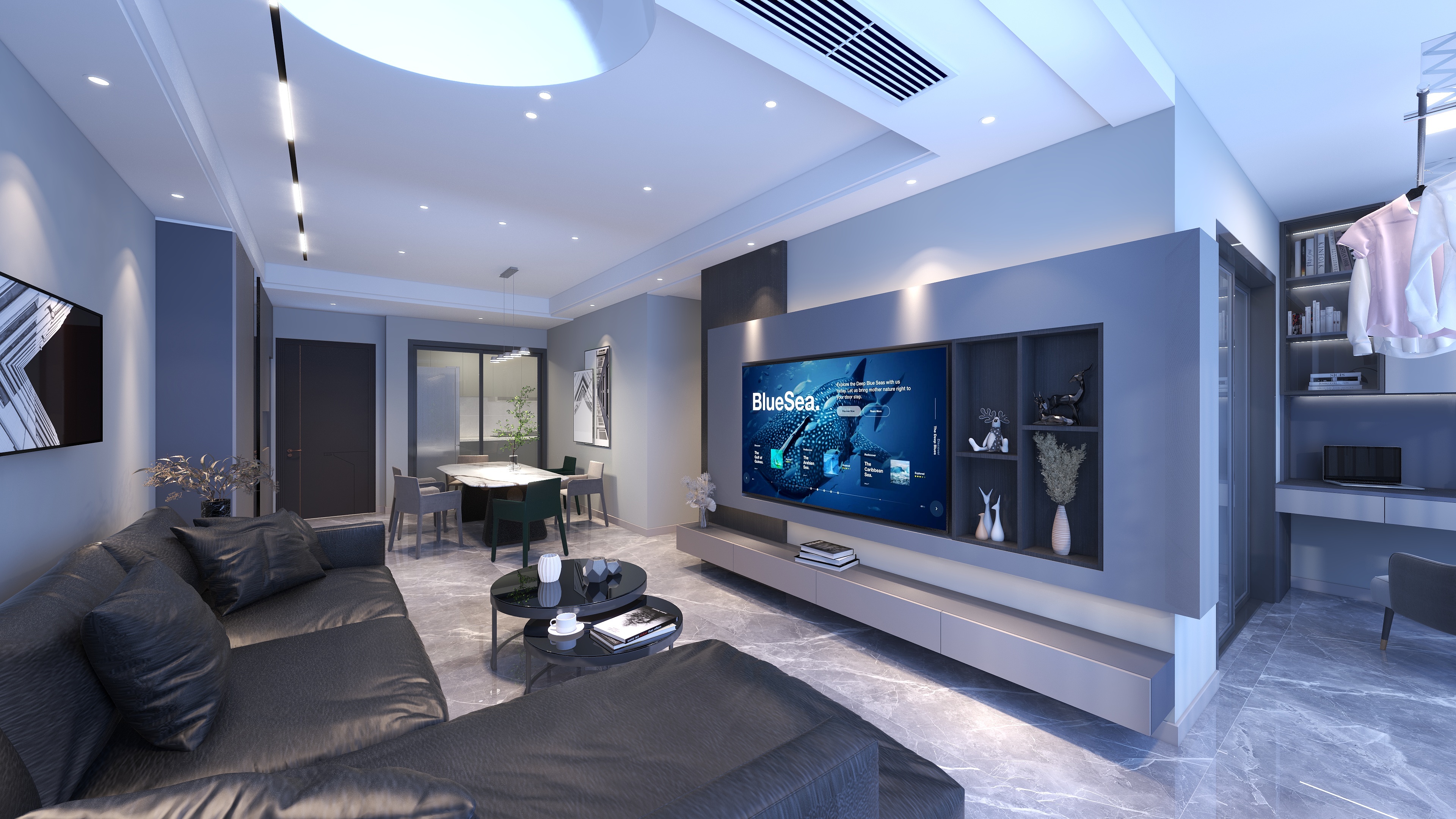 MOFANSHEJI-金域香江黑白灰-装修设计方案