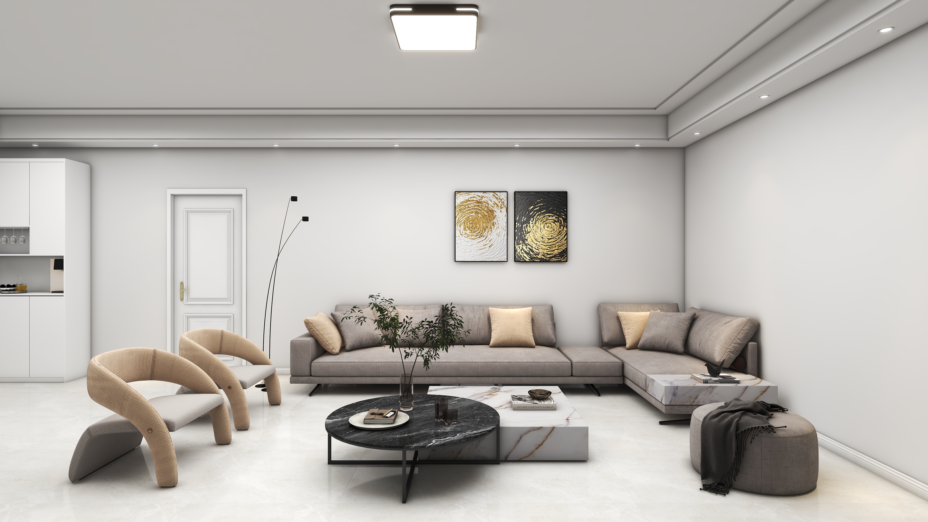 星空设计500-376㎡现代三层别墅装修效果图