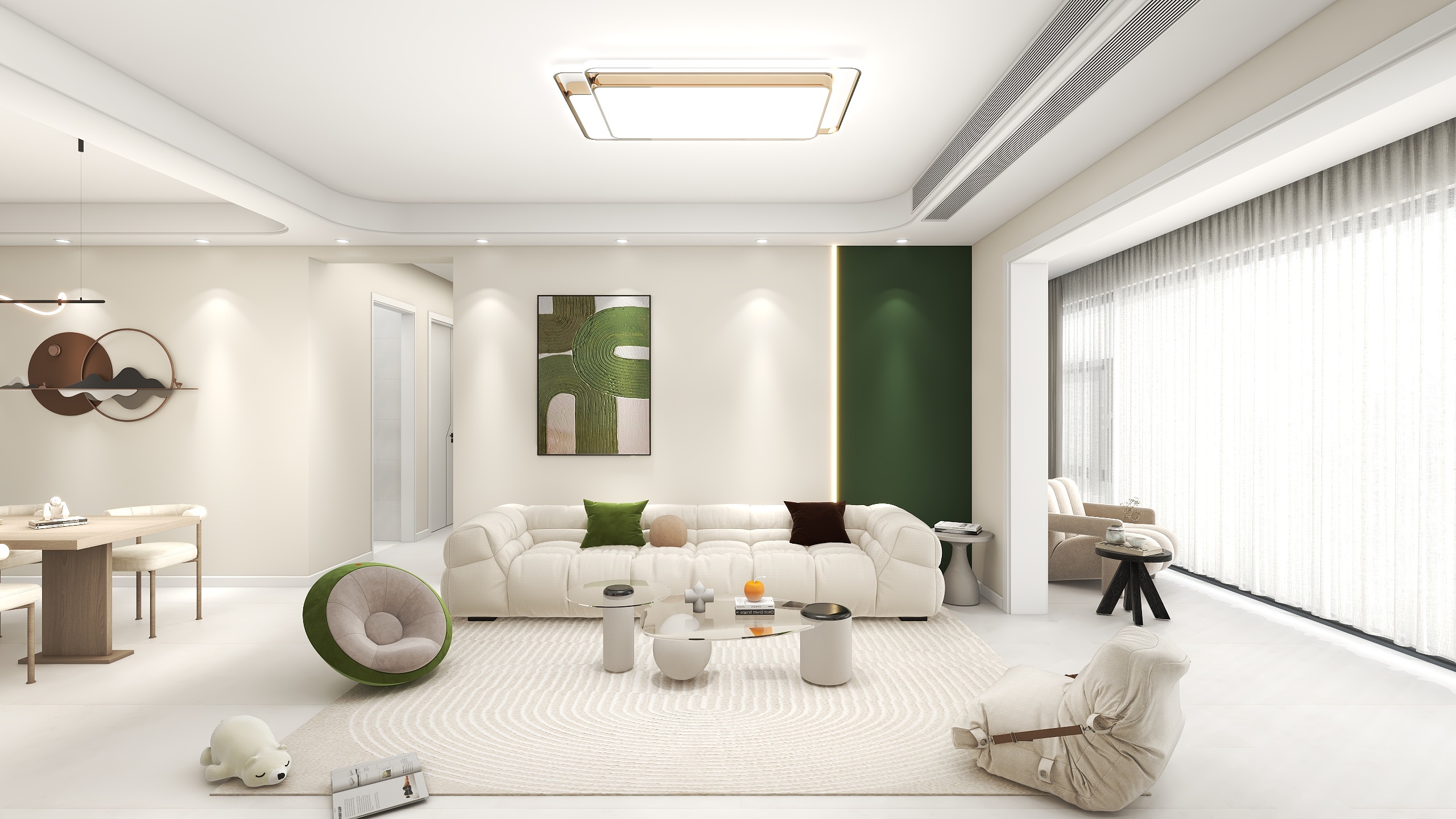 设计小罗丨LST-抹茶I133㎡四室-装修设计方案